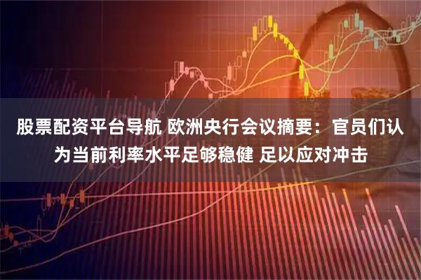 股票配资平台导航 欧洲央行会议摘要：官员们认为当前利率水平足够稳健 足以应对冲击